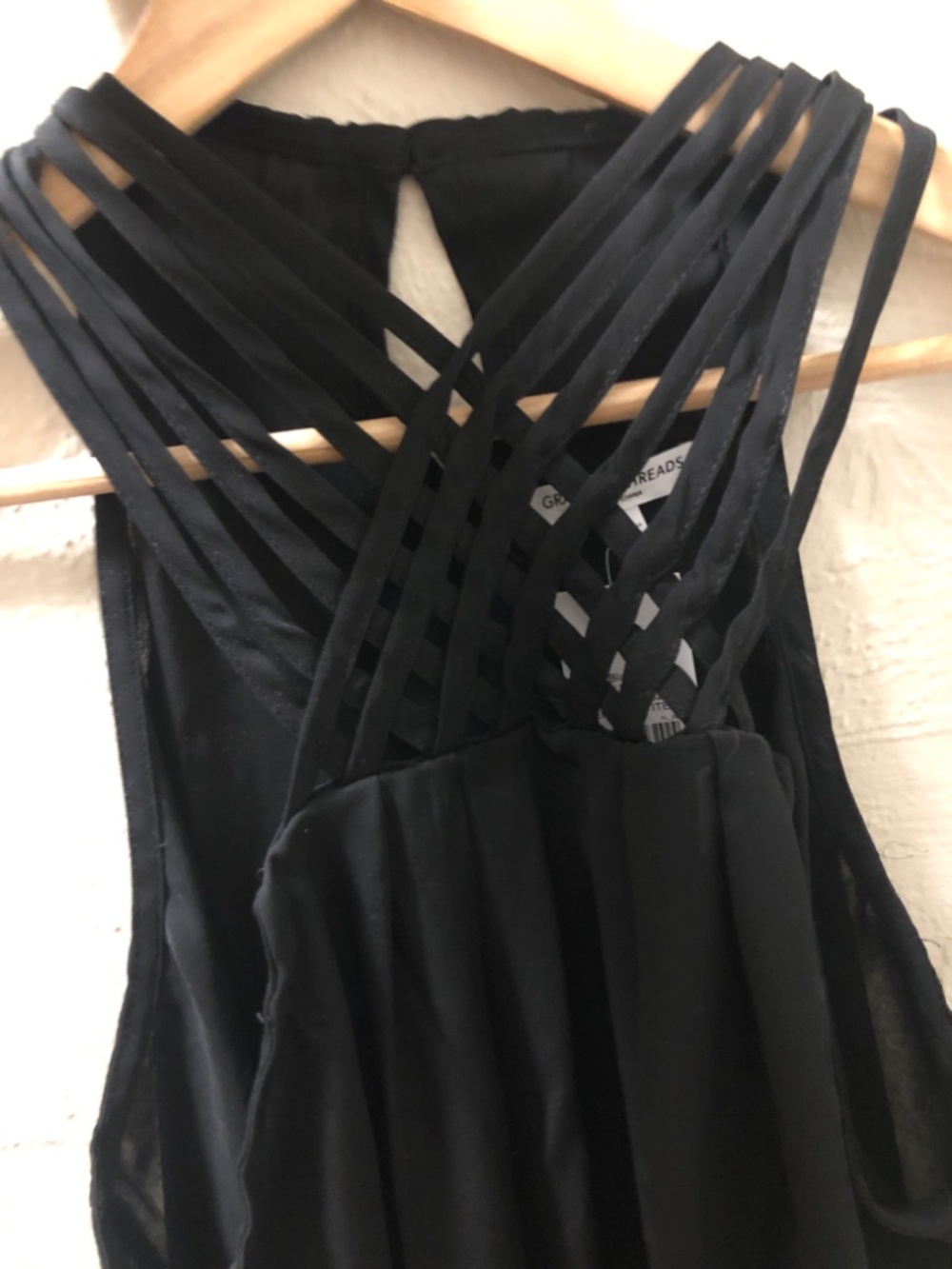 NWT Grayson/Threads Black halter top size L - Picture 4 of 5